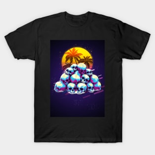 Skull retro80s T-Shirt